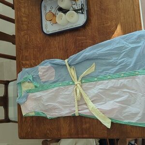 Multi-Colored striped sleeveless J.Crew shirt dress